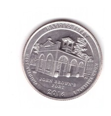Moneda SUA 25 centi/quarter dollar 2016 D, West Virginia Harpers Ferry