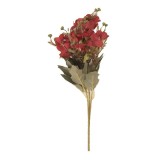 Cumpara ieftin Buchet flori artificiale rosii verzi 10x10x32 cm