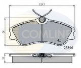 Set placute frana,frana disc PEUGEOT 206 CC (2D) (2000 - 2016) COMLINE CBP0892