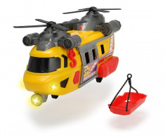 Elicopter pentru interventie rapida cu lumini, sunete si targa Dickie Toys 30 cm foto