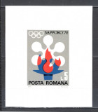 Romania.1971 Olimpiada de iarna SAPPORO-Bl. ZR.431, Nestampilat