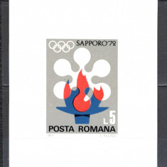 Romania.1971 Olimpiada de iarna SAPPORO-Bl. ZR.431