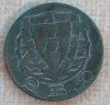 (A485) MONEDA DIN ARGINT PORTUGALIA - 2.5 ESCUDOS 1942, 3.5 GRAME, PURITATE 650, Europa