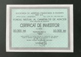 Societatea de Asistenta Financiara si Investitii Safi - Certificat - 1993