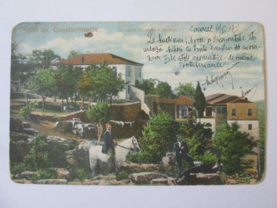 Carte postala circulata 1907 Constantinopol/Insula Printilor:Manastirea Sf.George,produsul din imagini foto