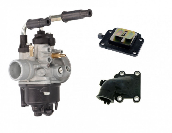 Carburator + Muzicuta + Gat Scuter Benelli K2 49cc 50cc Soc Manual Racire Aer