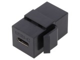 Adaptor USB C soclu x2, Keystone, drept, USB 3.1