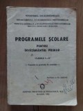 Programele scolare pentru invatamantul primar clase le 1-4 valabile pentru perioada de tranzitie