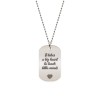 Graduatio - Colier personalizat dog tag profesor invatator din argint 925