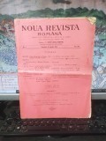 Noua Revistă Rom&acirc;nă, 15 aprilie 1912, nr. 1, vol. XII, Pericle Papahagi, Boboteaza la rom&acirc;ni; C. Rădulescu-Motru, Ministerul Maiorescu, reclame, 226