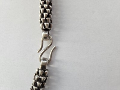 Lant lat din argint #3099 foto