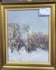 N.Blei - 2 x Iarnă la Hotarele, Natura, Ulei, Impresionism, ART