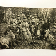 Fotografie veche grup de soldati - primul razboi mondial (1)