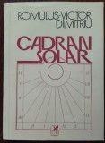 Cumpara ieftin ROMULUS-VICTOR DIMITRIU: CADRAN SOLAR (VERSURI, 1988) [DEDICATIE / AUTOGRAF]