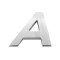 Ornament Auto 3D. Litera A. 26 Mm. Cromat