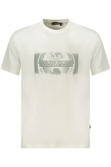 Napapijri Tricou barbati, cu imprimeu grafic, Regular Fit, Alb (Marime: L) foto