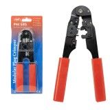 Cleste PNI SR5, pentru taiat, dezizolat cablu si sertizat mufe RJ45 CAT5, CAT6, rosu