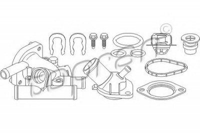 Carcasa termostat RENAULT LAGUNA I Grandtour (K56) (1995 - 2001) TOPRAN 700 531 foto
