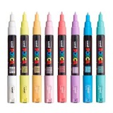 Set Marker UNI PC-1M 0. 7 mm, 8 culori, Posca