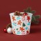 Ghiveci decorativ metalic &ndash; model turta dulce si brad &ndash; &Oslash;13 x 11 cm Best CarHome