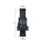 Corp termostat Mahle VW Beetle (5C1), 2011-, New Bettle, 1998-2010, motor 2.5, benzina, temp. deschidere [grade Celsius] 75