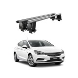 Bare transversale portbagaj auto aluminiu compatibile plafon neted Opel Astra K 2016-2021 argintii sau negre Cod: CB200101 Kit-104