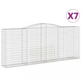 Cumpara ieftin Cosuri gabion arcuite 7 buc. 400x50x160/180 cm, fier galvanizat
