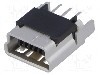 Conector USB B mini, pentru PCB, MOLEX - 500075-1517