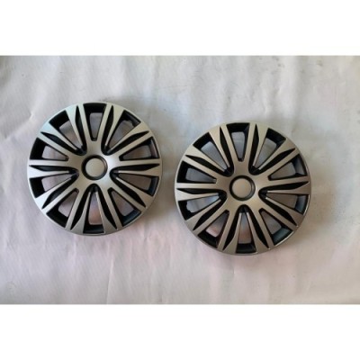 Set capace roti 15 inch Argo Nardo Pro, Argintiu si Negru; SET INCOMPLET, LIPSA 2 CAPACE foto