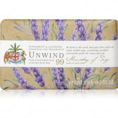 The Somerset Toiletry Co. Natural Spa Wellbeing Soaps săpun solid pentru corp Peppermint & Lavender 200 g