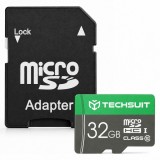 Card Memorie microSDHC Techsuit THCM11, 32Gb, Clasa 10, Cu Adaptor