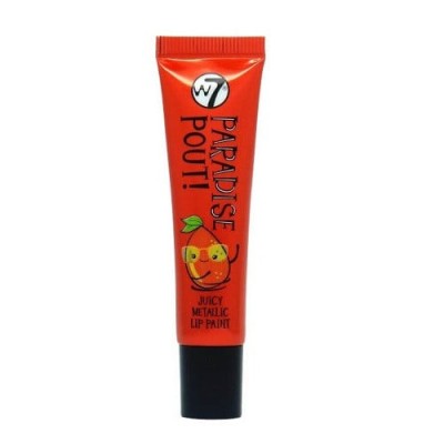Ruj de buze cu efect metalic, W7, Paradise Pout Juicy, Mouthwatering Mango, 13 ml foto