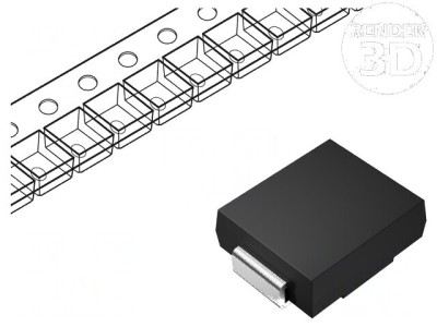 Diodă TVS 3kW 8,19V 250A Unidirecțională DO214AB foto