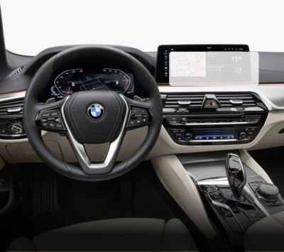 Folie Protectie Navigatie BMW Seria 5 2020-2023, Duragon, protectie Display Navigatie, silicon Mat, Anti-zgarieturi, Anti-amprenta, kit instalare foto