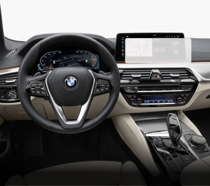 Folie Protectie Navigatie BMW Seria 5 2020-2023, Duragon, protectie Display Navigatie, silicon Mat, Anti-zgarieturi, Anti-amprenta, kit instalare