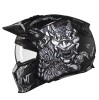 Casca pentru scuter - motocicleta MT Streetfighter SV S B2 Hellish negru mat (ochelari soare integrati) &ndash; masca (protectie) barbie si cozoroc detasabi