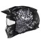 Casca pentru scuter - motocicleta MT Streetfighter SV S B2 Hellish negru mat (ochelari soare integrati) &ndash; masca (protectie) barbie si cozoroc detasabi