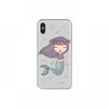 Husa iPhone XS / X Lemontti Silicon Art Little Mermaid