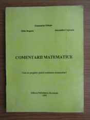 Constantin Udriste - Comentarii matematice foto