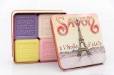 Sapun in cutie metalica, 400 g - La Tour Eiffel | La Savonnerie de Nyons