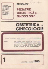 Revista de Obstetrica si Ginecologie, Ianuarie-Martie, 1986 foto