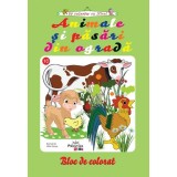 Animale și păsări din ogradă. Bloc de colorat - Paperback - Mihai Neacşu - Prestige