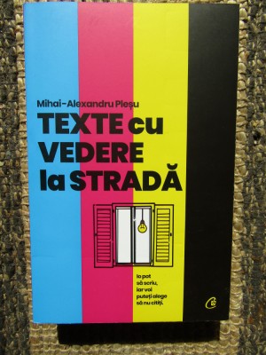 TEXTE CU VEDERE LA STRADA de MIHAI - ALEXANDRU PLESU , 2022 foto