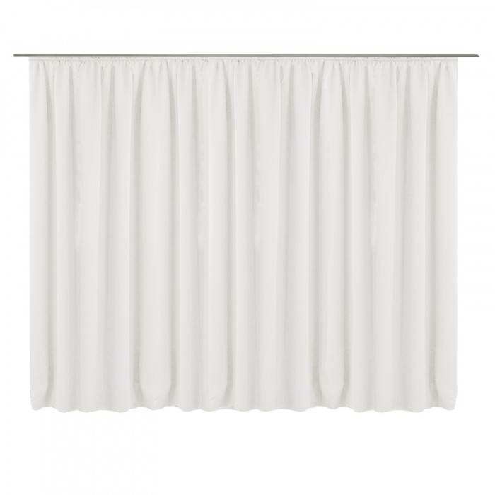 Draperie cu rejansa Jemidi, 300 x 245 cm, Alb, Poliester, 55276.02.02