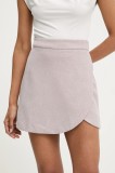 Answear Lab fustă pantaloni femei, culoarea roz, neted, high waist