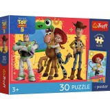 Puzzle Trefl Toy Story 5 cu 30 piese si poster pentru copii 3+