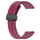 Techsuit - Watchband 18mm (W011) - Huawei Watch GT 4 (41mm)/W1/Honor Watch S1/Garmin Venu 2S/Vivoactive 4S - Bordeaux