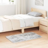 vidaXL Covor shaggy cu pom &icirc;nalt, NAVARRA, gri argintiu, 60x100 cm