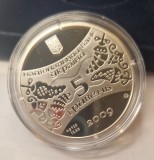 Moneda Ucraina, Ukraine, 5 Grivna, KM#530, Argint, comemorativa, Year of the Ox, Europa