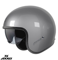 Casca pentru scuter - motocicleta Axxis model Hornet S SV A2 gri lucios (ochelari soare integrati) &ndash; omologare noua ECE 22.06 M (57/58cm)